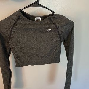 GYMSHARK SET LONG SLEEVE TOP AND BIKER SHORTS